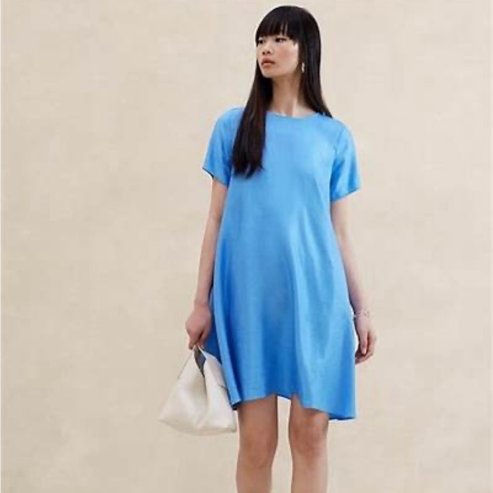 Banana Republic Aurelia Dress Linen Blend Size L